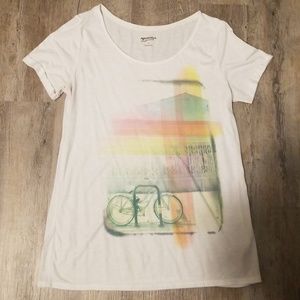 Arizona Jean Co Bicycle Print Tee sz L